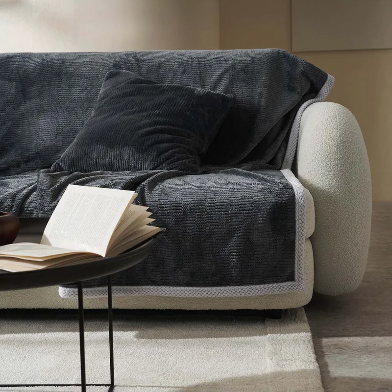 Ριχτάρι Πολυθρόνας (180x180) Gofis Home Polar Pearl Grey 109/15