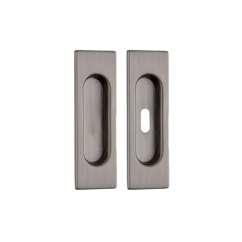 Χούφτες συρόμενης πόρτας Ζωγομετάλ 0307 Graphite Smoked (Ορείχαλκος) (Με Τρύπα)