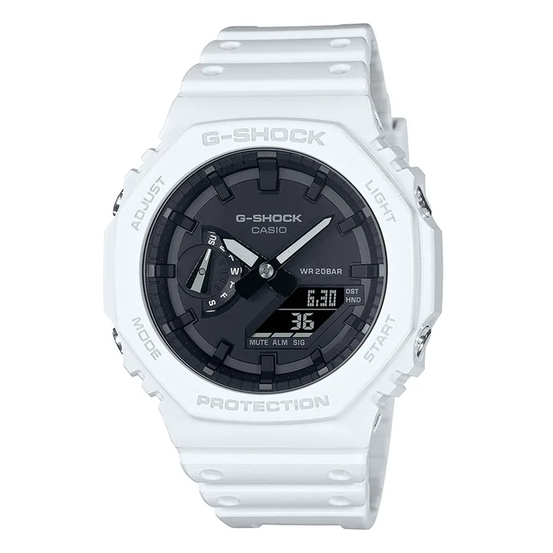 CASIO G-Shock White Resin Strap GA-2100-7AER