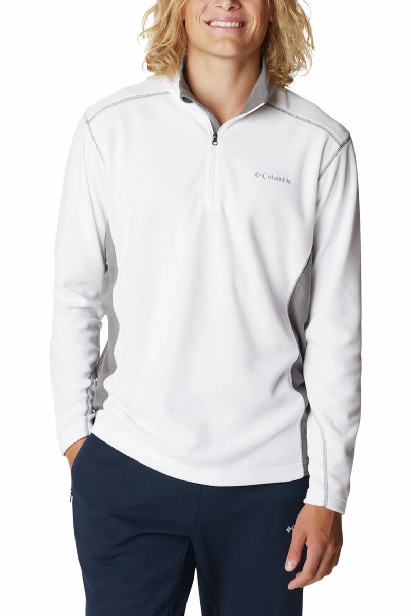 ΑΝΔΡΙΚΗ ΜΠΛΟΥΖΑ KLAMATH RANGE™ II HALF ZIP FLEECE COLUMBIA ΚΑΝΟΝΙΚΗ ΓΡΑΜΜΗ ΛΕΥΚΟ/ΓΚΡΙ