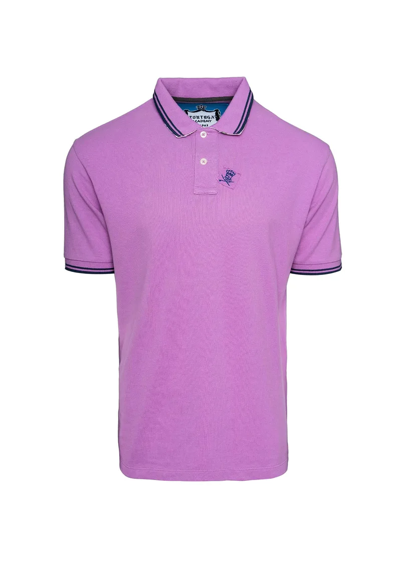 La Tortuga Pique Polo μπλούζα σε Regular γραμμή - 11E6100U442SE01 3551 Peonia