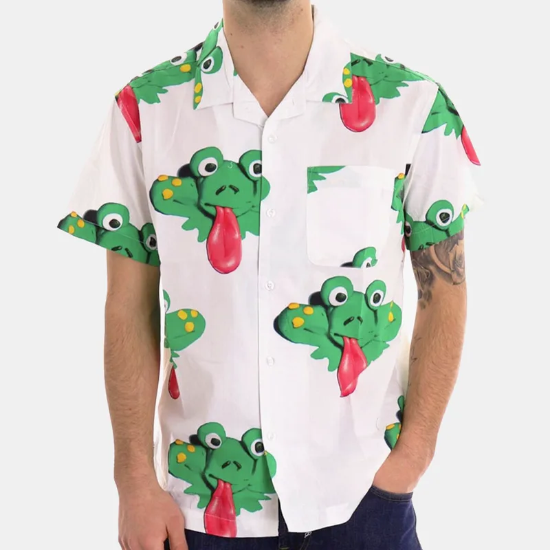 Obey Frogman Woven Ανδρικό Κοντομάνικο Πουκάμισο (9000145945_18920)