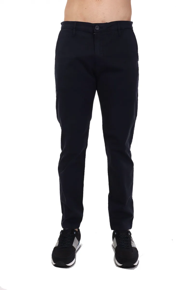 GUESS JEANS ΠΑΝΤΕΛΟΝΙ CHINO SLIM FIT ΣΚΟΥΡΟ ΜΠΛΕ