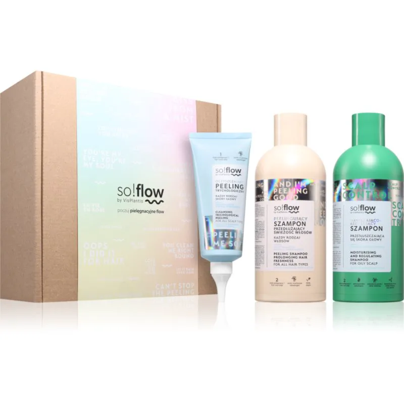 so!flow Scalp Detox & Deep Cleansing Set σετ δώρου Για λιπαρό δέρμα της κεφαλής