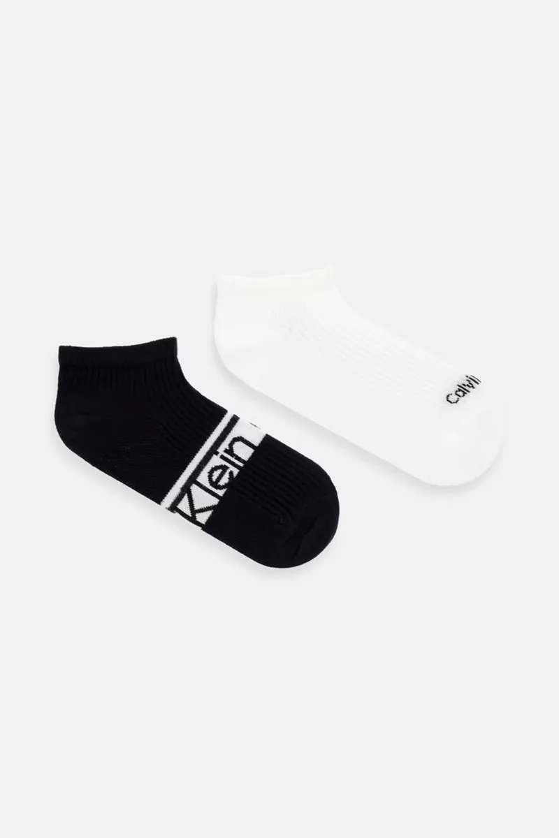 Calvin Klein γυναικείες κάλτσες CK Women Sneaker Logo Stripe (Συσκ. με 2 ζεύγη)-701238129-004