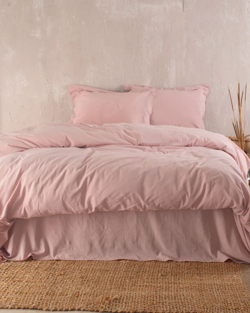 Σετ παπλωματοθήκη Υ/Δ (235X265) WHISPER PINK, RYTHMOS HOME