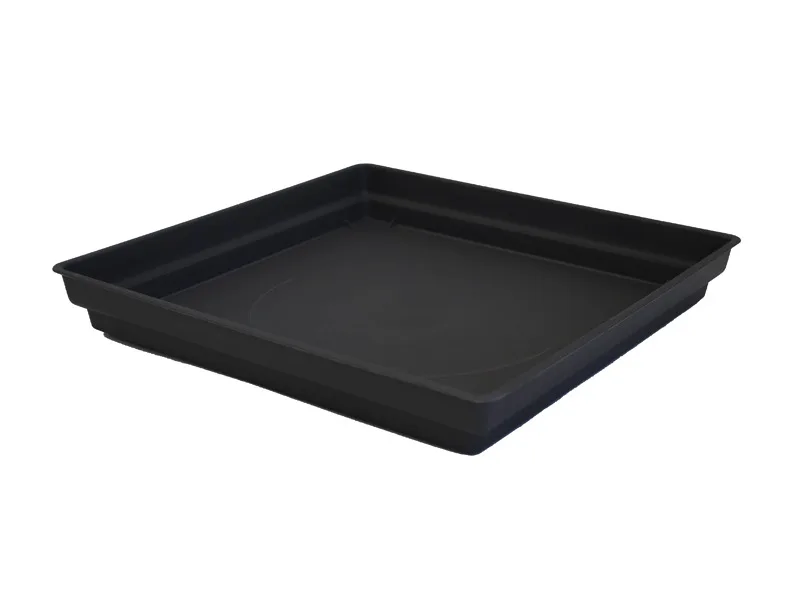 Πιάτο Γλάστρας Τετράγωνο Ανθρακί 26x26x3.6cm