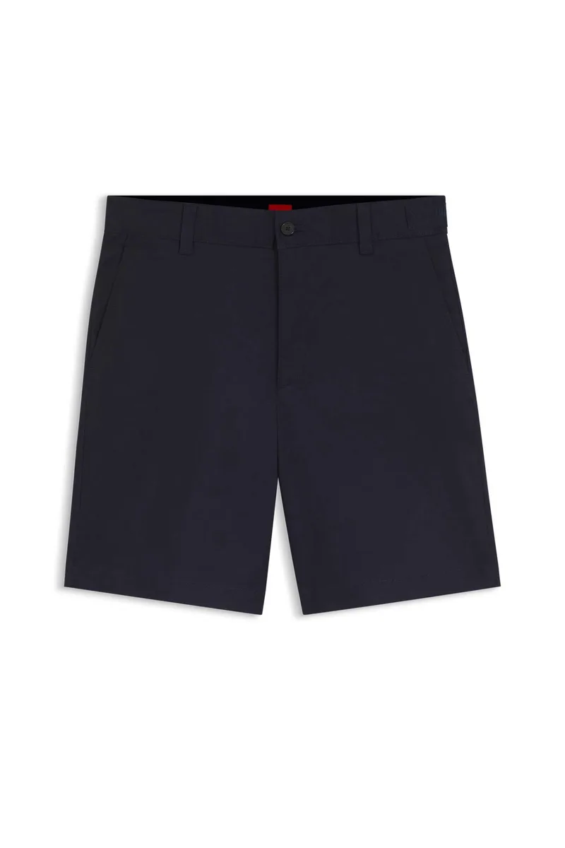 Hugo Boss ανδρική chino βερμούδα Slim Fit "Genar 261S" - 50567293 Μπλε Σκούρο