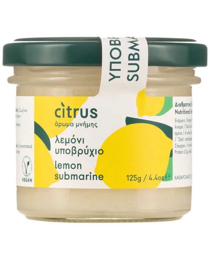 Παραδοσιακό υποβρύχιο λεμόνι, Χίου "Citrus" 125g>