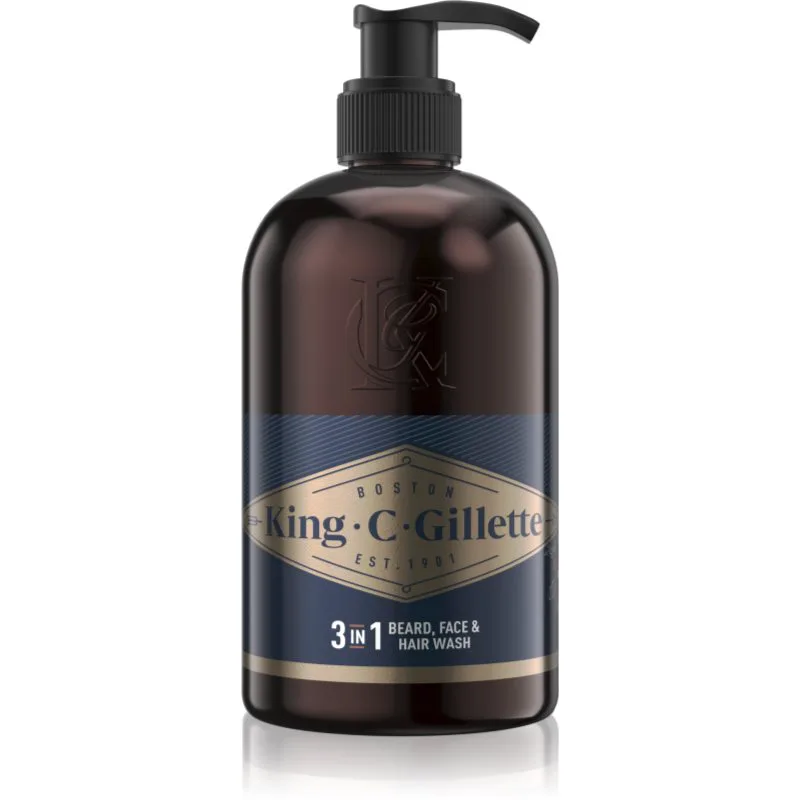Gillette King C. Beard & Face Wash σαμπουάν για τα γένια 350 ml