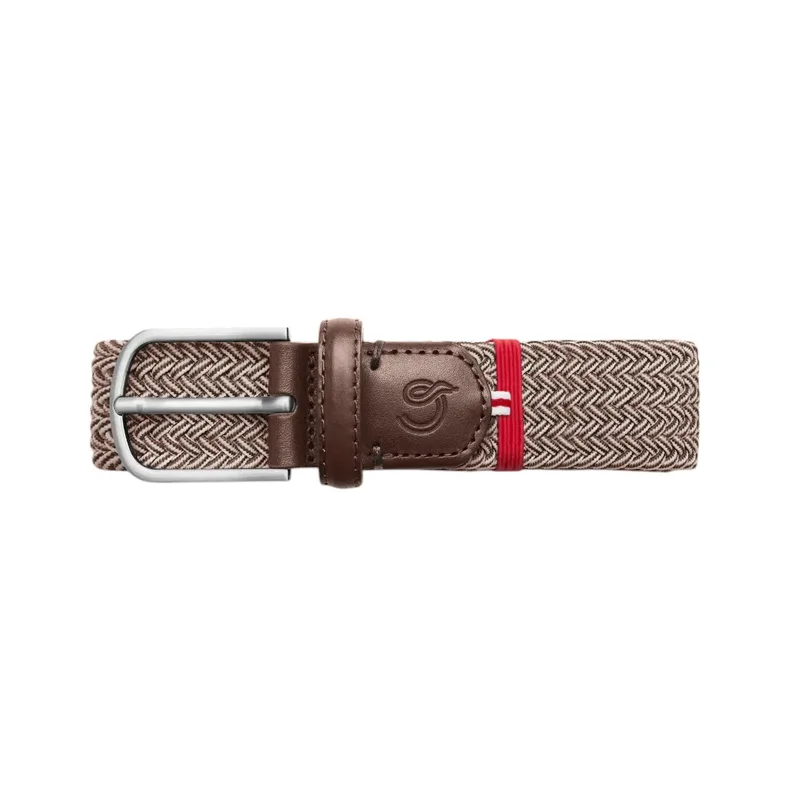 La Boucle Ανδρική Ζώνη Πλεκτή Sylt B23-230580 Flecked Brown