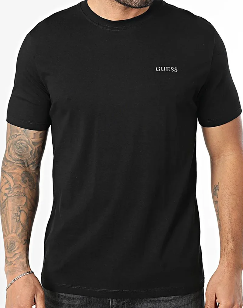 GUESS MARZIO CN SS T-SHIRT ΜΠΛΟΥΖΑ ΑΝΔΡΙΚΟ Z6RI17I3Z14-JBLK Black
