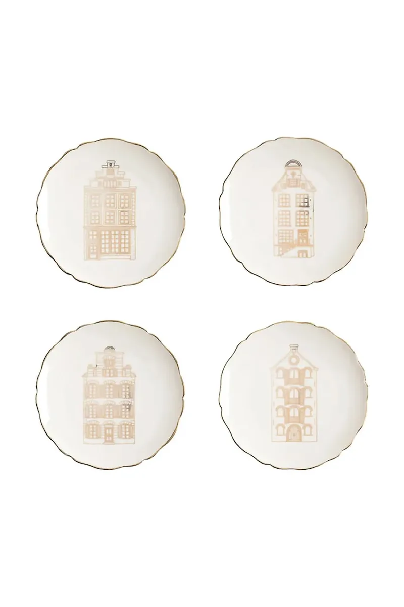 Σετ πιάτων γλυκού &k amsterdam Canal House 4-pack