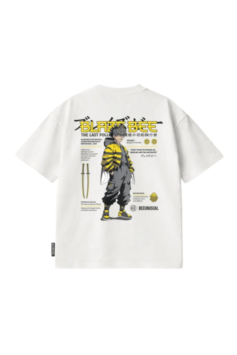 BEE UNUSUAL Blaze Bee Relaxed T-Shirt - Λευκό-AT-260230-WHITE