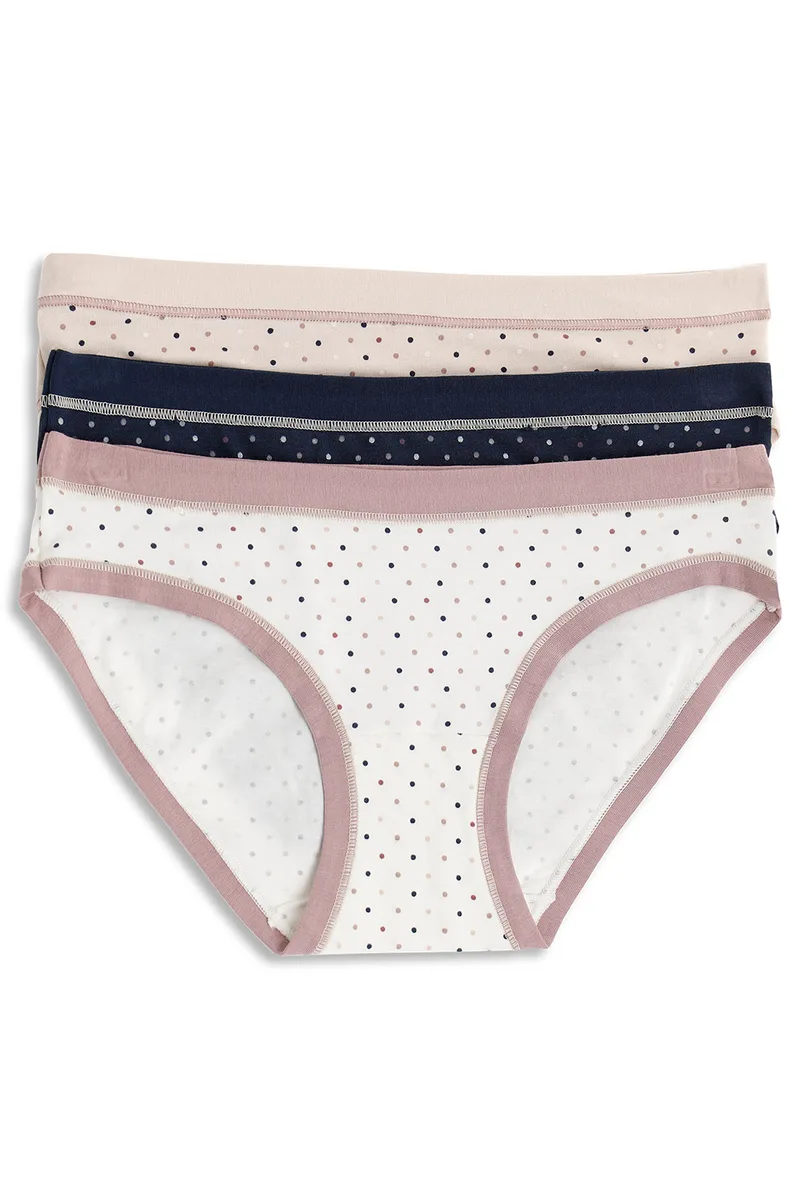 Cotonella γυναικεία εσώρουχα με μπάσκα Mini Slip (3 τμχ) -3362-I503-5M100