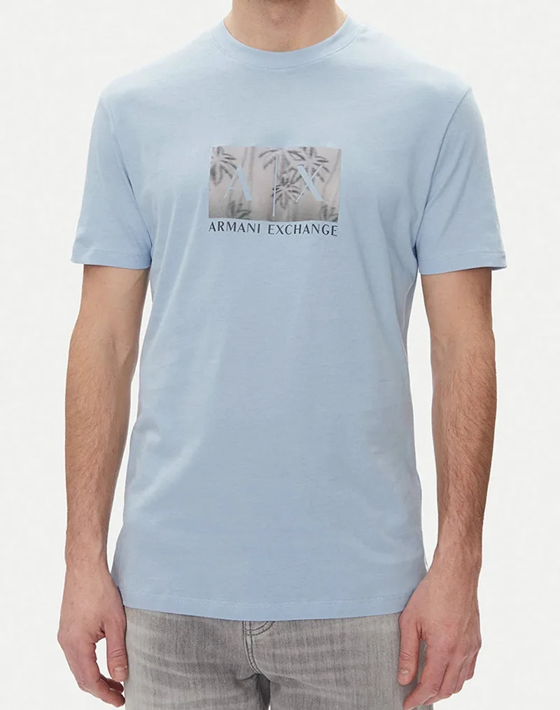 ARMANI EXCHANGE T-SHIRT XM000555AF10358-U9360 LightBlue