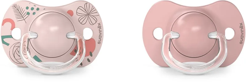 Suavinex Walk 6-18 months pink pacifier 2 pieces