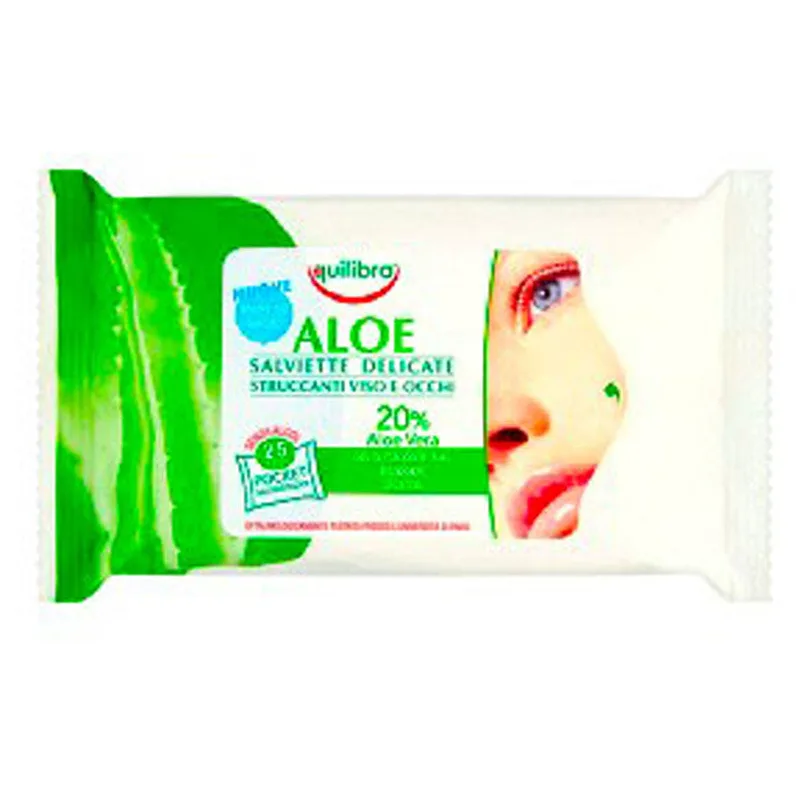 Equilibra Aloe Gentle Makeup Remover Wipes Face And Eyes 25 Pcs 1 unit