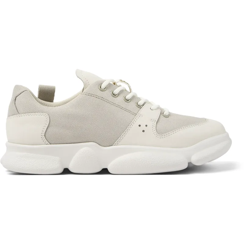 CAMPER Karst - Sneakers Για Γυναικεία - Γκρι,Λευκό, Μέγεθος 41, Cotton fabric/Smooth leather