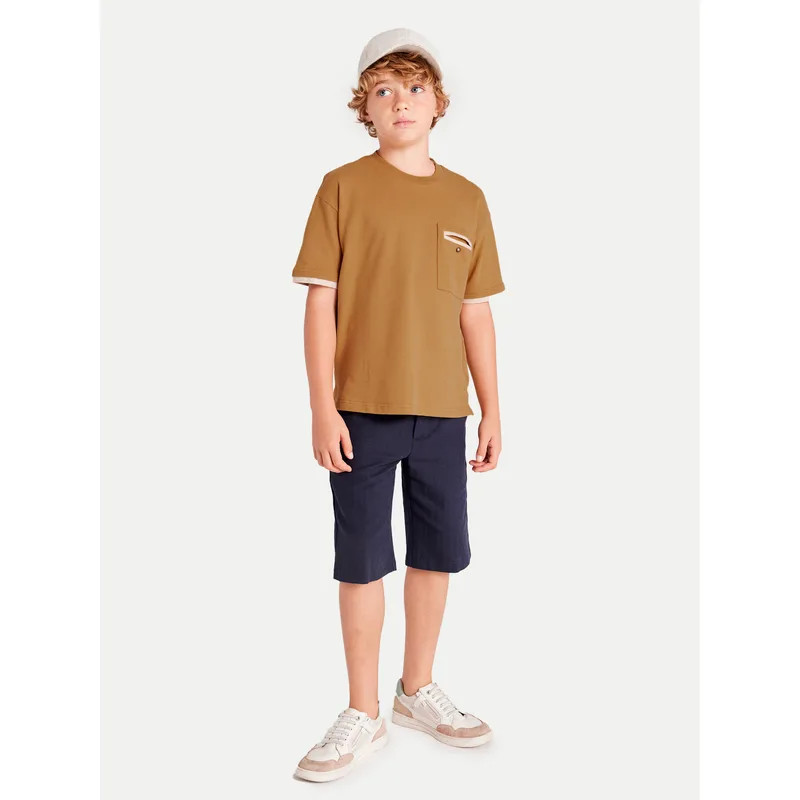 Mayoral T-Shirt 6004 Καφέ Regular Fit