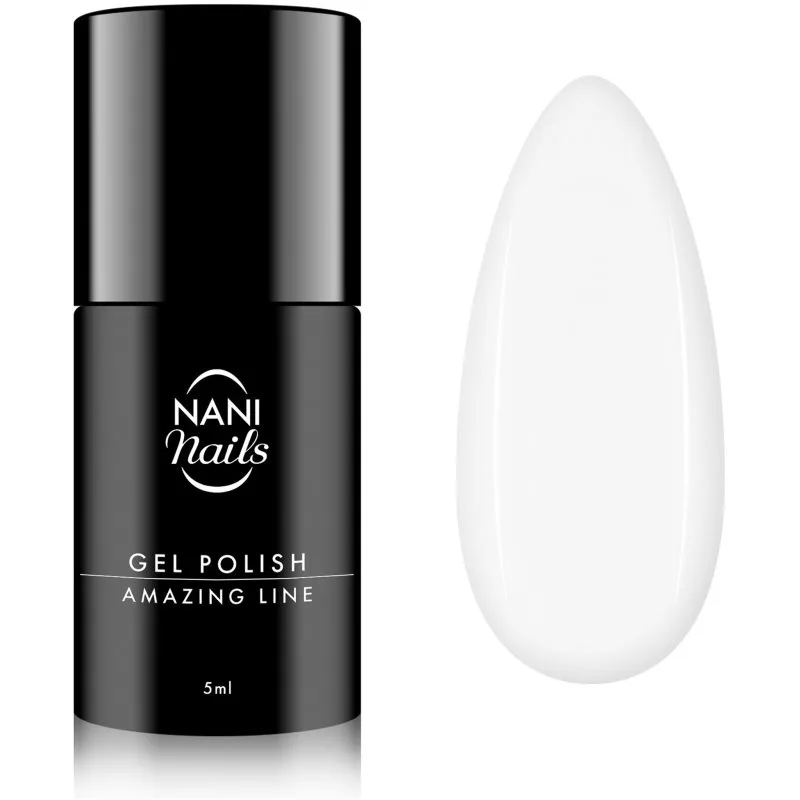NaniNails NANI Amazing Line τζελ βερνίκι νυχιών απόχρωση Snowy White 5 ml