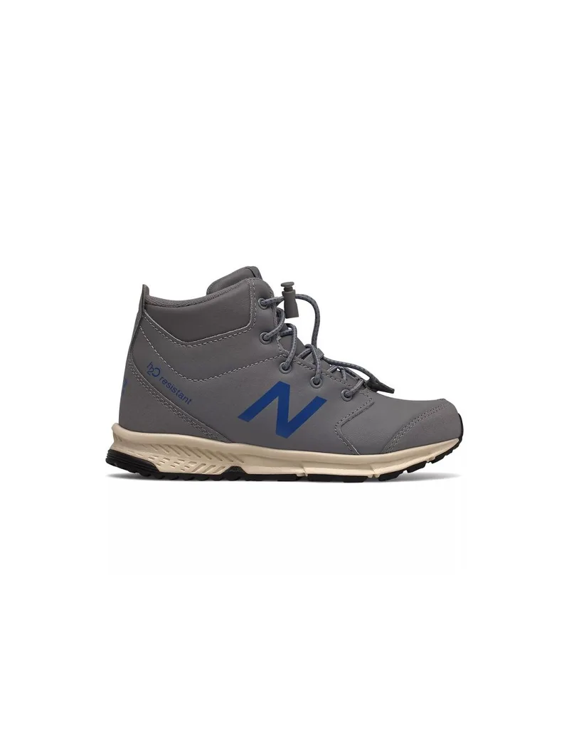 New Balance Δερμάτινα Παιδικά Μποτάκια με Κορδόνια Γκρι YT800SC2