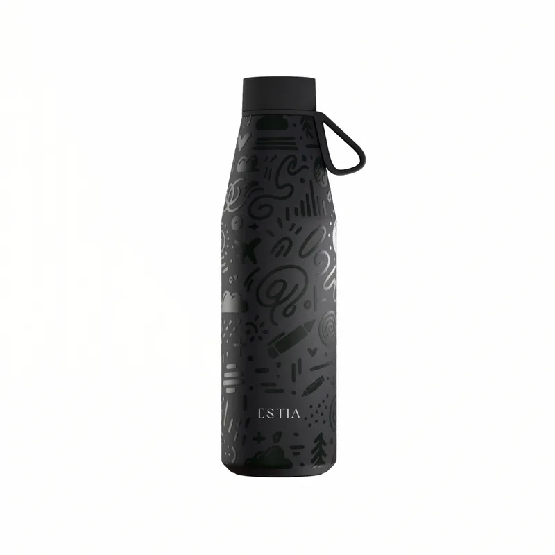 Μπουκάλι Θερμός 500ml Estia Save The Aegean Flow Noir Echo 01-42059