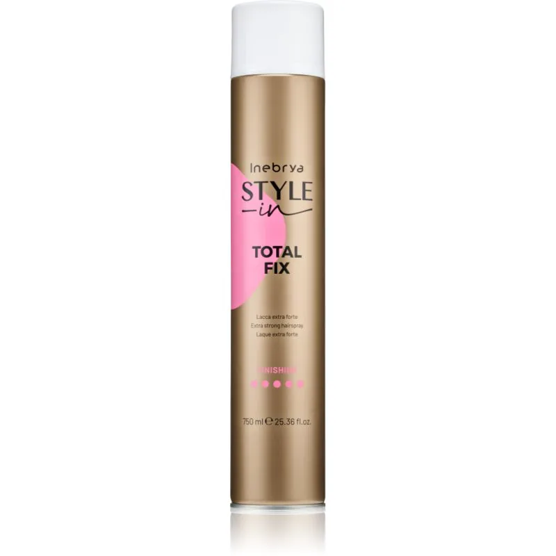 Inebrya Style-In Total Fix έξτρα δυνατή λακ για τα μαλλιά 750 ml