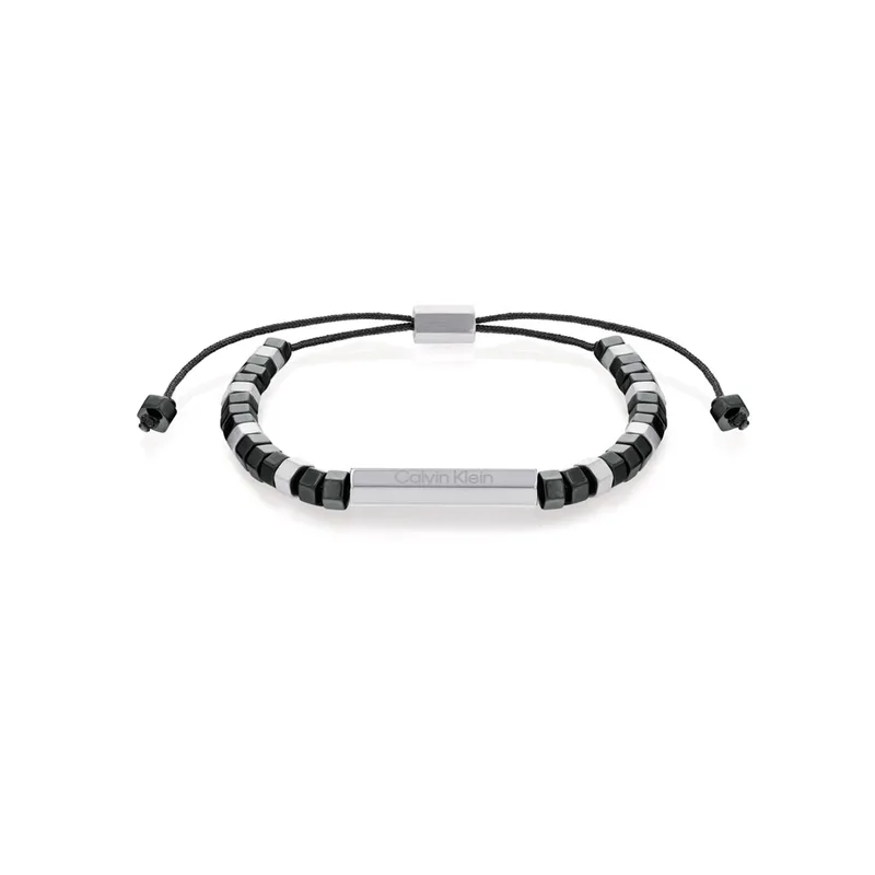 Calvin Klein Ανδρικό Βραχιόλι Makrame με Αιματίτη 35000278