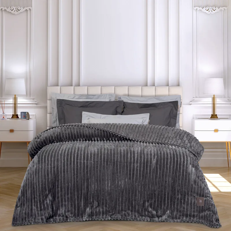 Κουβέρτα Fleece Υπέρδιπλη 220x240εκ. Essential 3486 Γκρι Greenwich Polo Club (Ύφασμα: Polyester, Χρώμα: Γκρι, Μέγεθος: Υπέρδιπλα) - Greenwich Polo Club - 220588203486