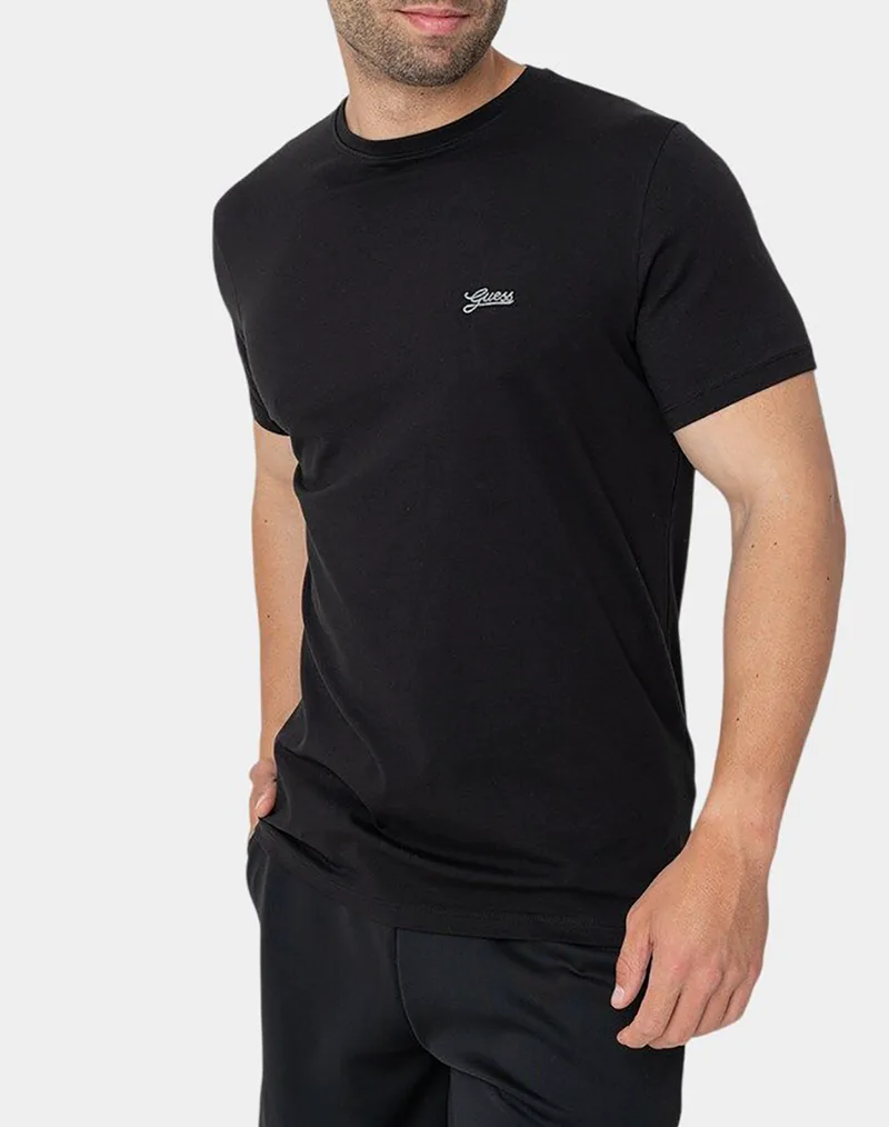 GUESS SS CN BASIC PIMA TEE ΜΠΛΟΥΖΑ ΑΝΔΡΙΚΟ M4GI70KC9X0-JBLK Black