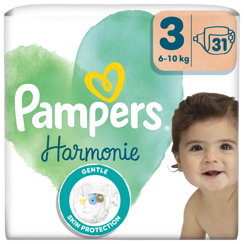 Πάνες Pampers Harmonie Value Pack Νο3 (6-10kg) 31τεμ