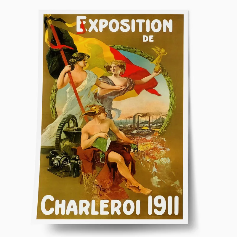 Πόστερ 1911 EXPOSITION DE CHARLEROI