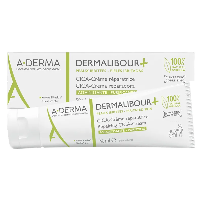A-Derma Dermalibour+ Repairing CICA Cream Εξυγιαντική & Επανορθωτική Κρέμα για Φροντίδα Μικροτραυματισμών & Μικροερεθισμών 50ml