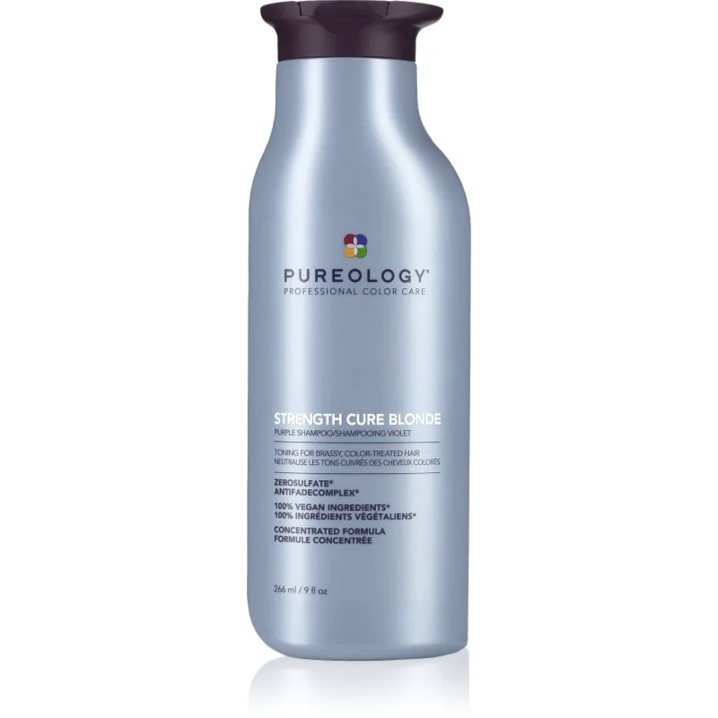 Pureology Strength Cure Blonde Βιολέ σαμπουάν για ξανθά μαλλιά για γυναίκες 266 ml