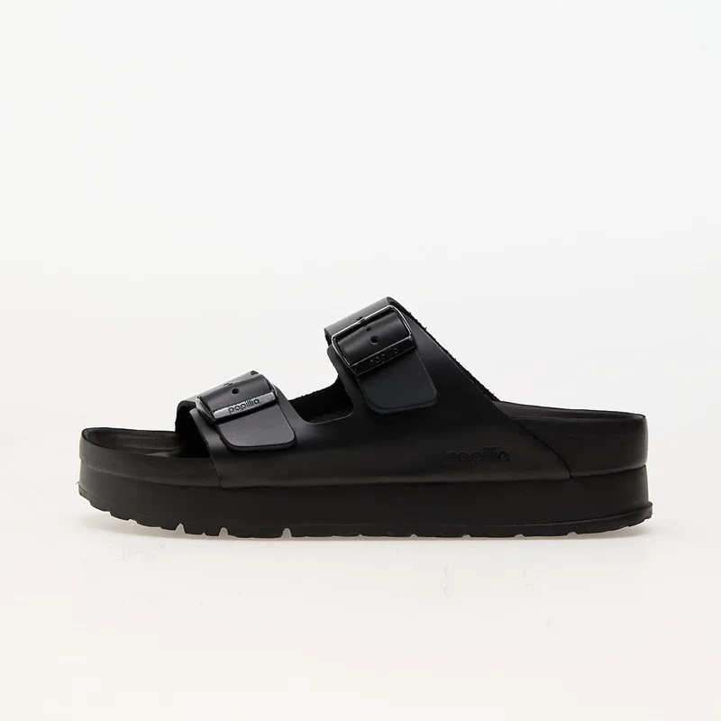 Sneakers Birkenstock Arizona PAP Flex Platform Natural Leather Black EUR 40