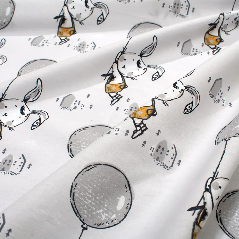 Πάνα Χασέ (80x80) Dimcol Floating Bunny 715 Grey