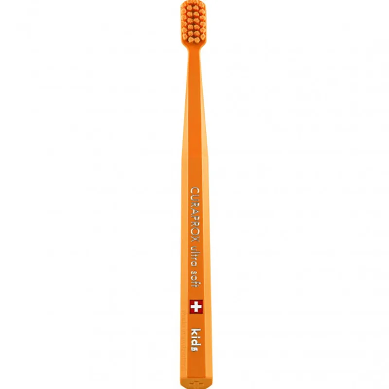 Curaprox Kids CS 5500 Ultra Soft Toothbrush 4-12 Years Παιδική Οδοντόβουρτσα με Μικρή Κεφαλή & Εξαιρετικά Μαλακές Ίνες 1 Τεμάχιο - Πορτοκαλί