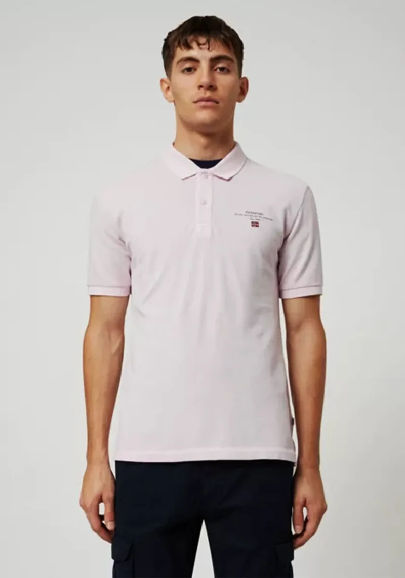 Short sleeve polo shirt Elbas 3 - Ροζ