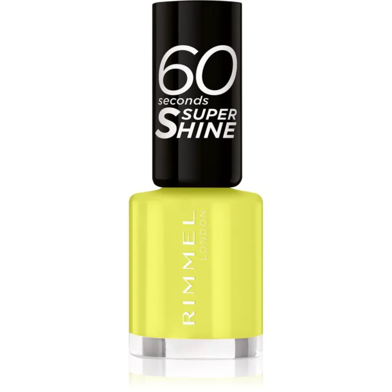Rimmel 60 Seconds Super Shine βερνίκι νυχιών απόχρωση 155 Beach Breeze Please 8 ml