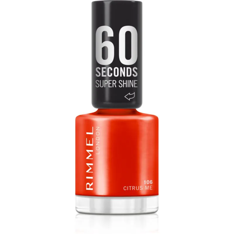 Rimmel 60 Seconds Super Shine βερνίκι νυχιών απόχρωση 106 Citrus Me 8 ml