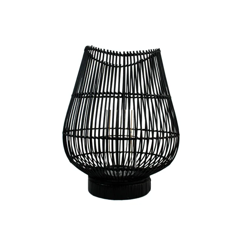 Φανάρι Bamboo Μαύρο Art Et Lumiere 34x40εκ. 14857 (Υλικό: Bamboo, Χρώμα: Μαύρο) - Art Et Lumiere - lumiere_14857