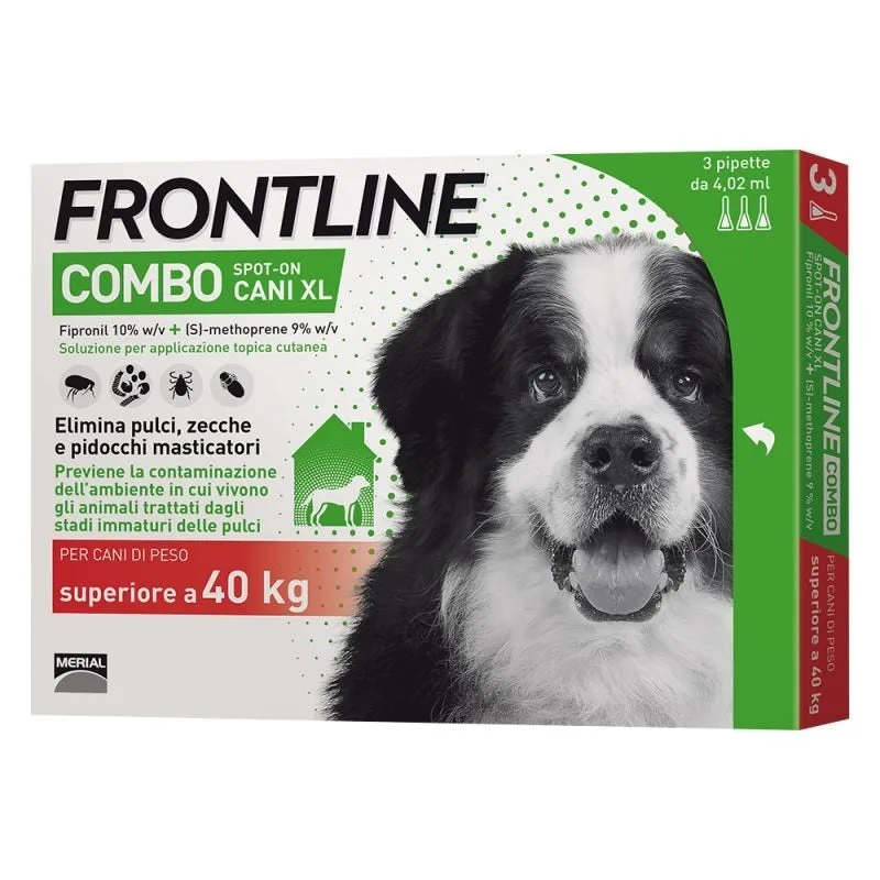 Frontline Combo Spot-on Dog XL Over 40kg 3 Pipettes of 4.02ml