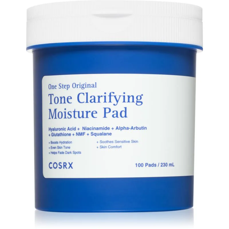 Cosrx One Step Original Tone Clarifying Moisture Pad επιθέματα τόνωσης με ενυδατικό αποτέλεσμα 100 τμχ