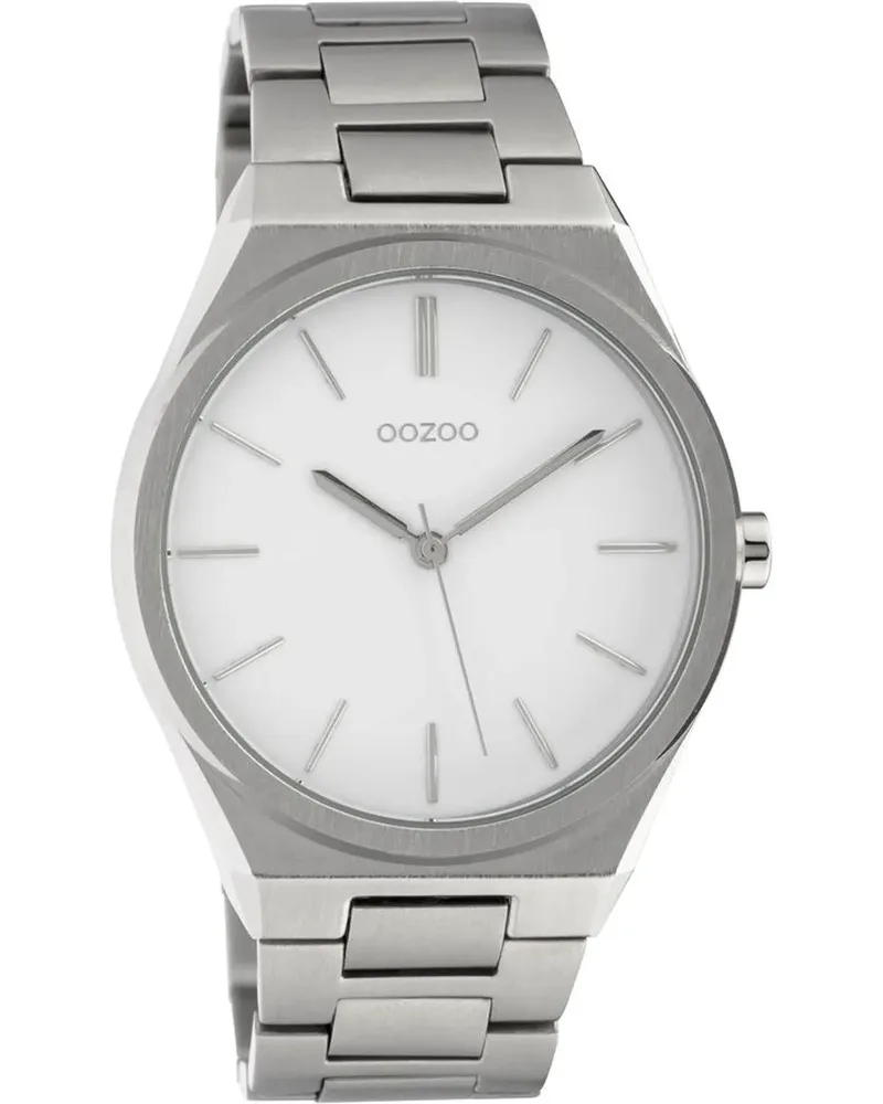 OOZOO Timepieces - C10335, Silver case with Stainless Steel Bracelet