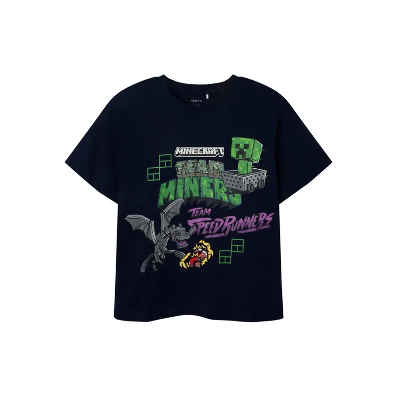 Μπλούζα μακό αγόρι Minecraft name it-13245036-Navy Blazer