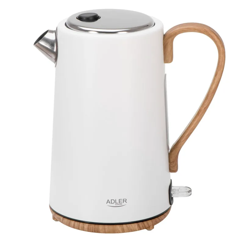 Ηλεκτρικός βραστήρας Adler AD 1352, 2200W, 1.7 l, STRIX, Περιστρεφόμενη βάση, Αυτόματη απενεργοποίηση, Λευκό