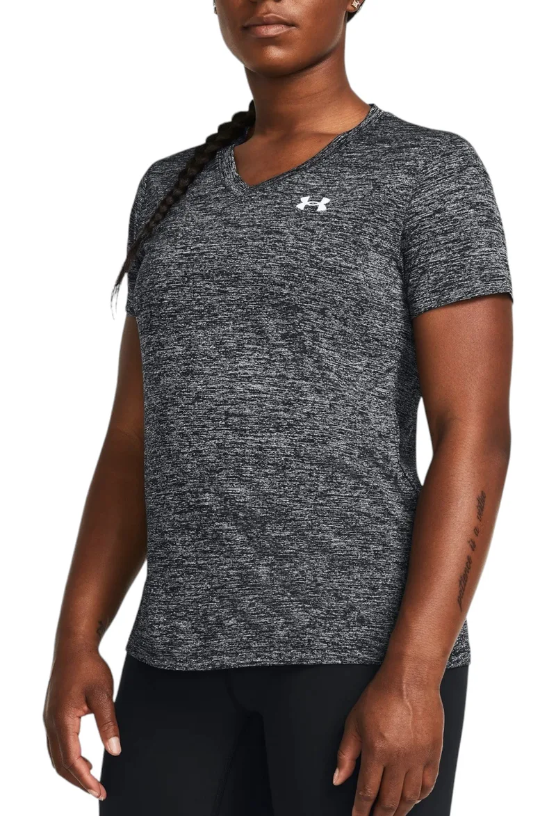 Μπλούζα Κοντομάνικη Under Armour Tech V-neck - Twist 1384227-001 Γυναικείο