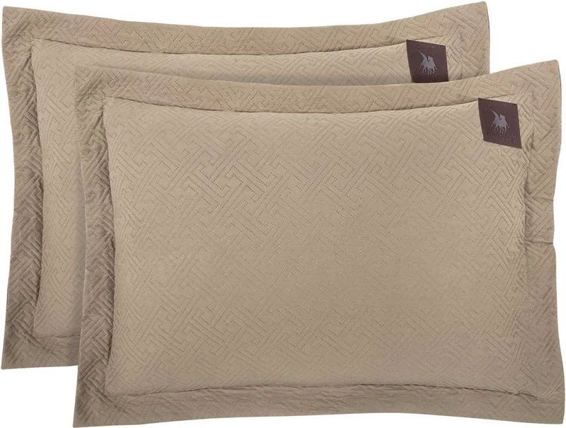 ΜΑΞΙΛΑΡΟΘΗΚΕΣ GREENWICH POLO CLUB ESSENTIAL 4452 ΚΑΦΕ TAUPE 2ΤΜΧ (50X70+5CM)