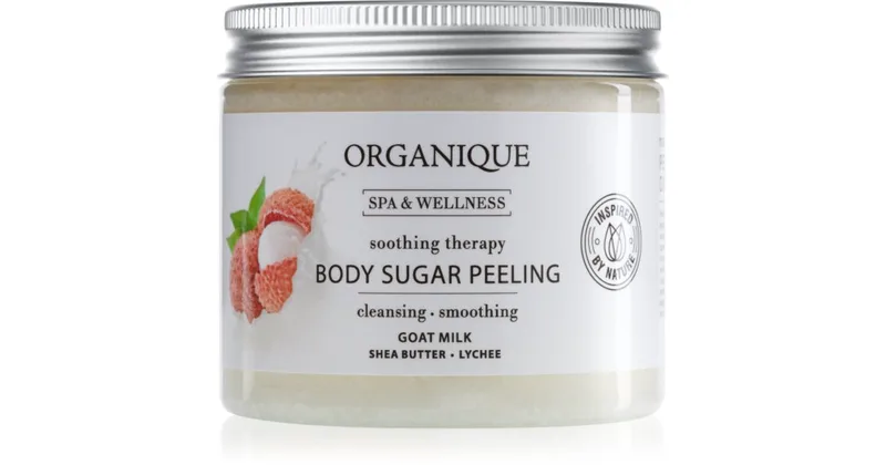 Organique Therapy sugar scrub to soothe skin 200ml